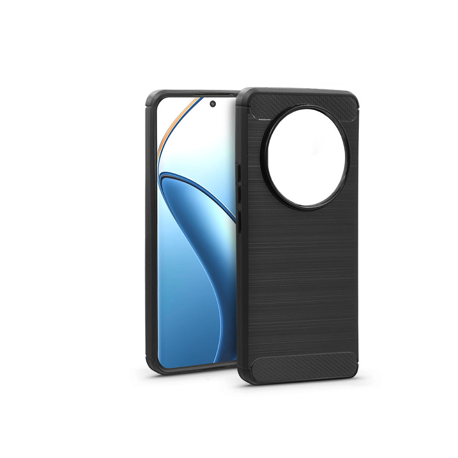 Haffner Carbon szilikon tok - Realme 12 Pro/12 Pro+ 5G - fekete (HF303401)
