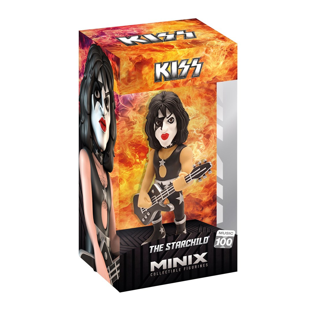 Minix 100 Music - Kiss The Starchild gyűjthető Énekes figura 12cm (11711)