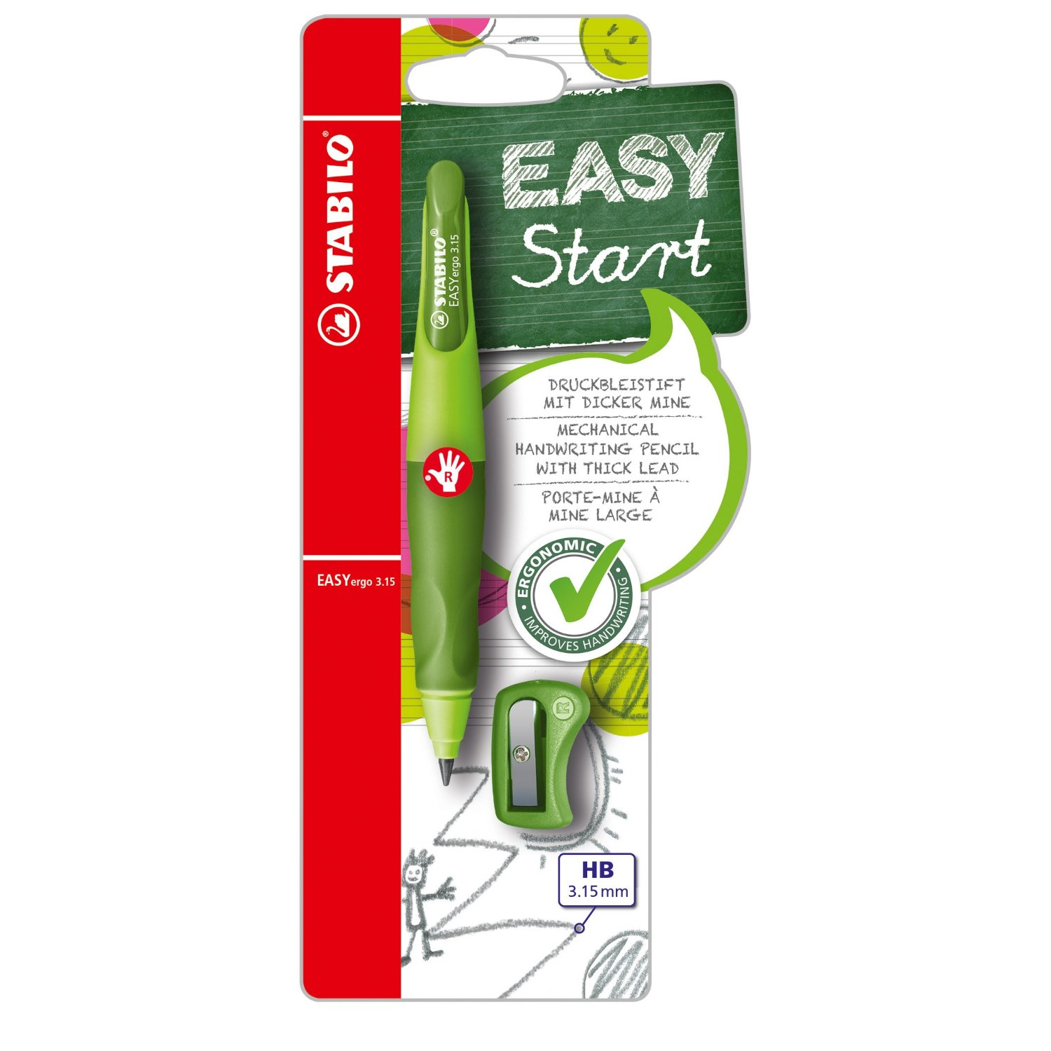 STABILO EASYergo 3.15 töltőceruza 3,15 mm HB 1 db (B-46879-5)