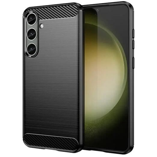 Gigapack Samsung Galaxy S24 Plus (SM-S926) szálcsiszolt, karbon mintás tok fekete (GP-150905) (GP-150905)