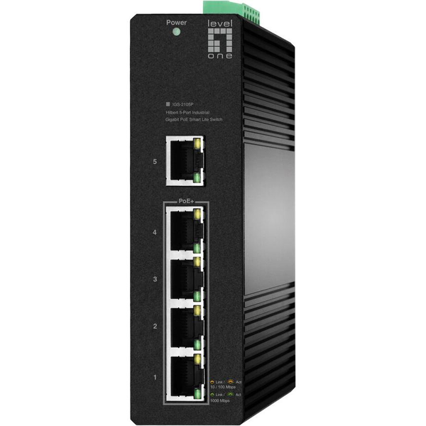 LevelOne IGS-2105P мрежов суич Управляем L2 Gigabit Ethernet (10/100/1000) Захранване по Ethernet (PoE)