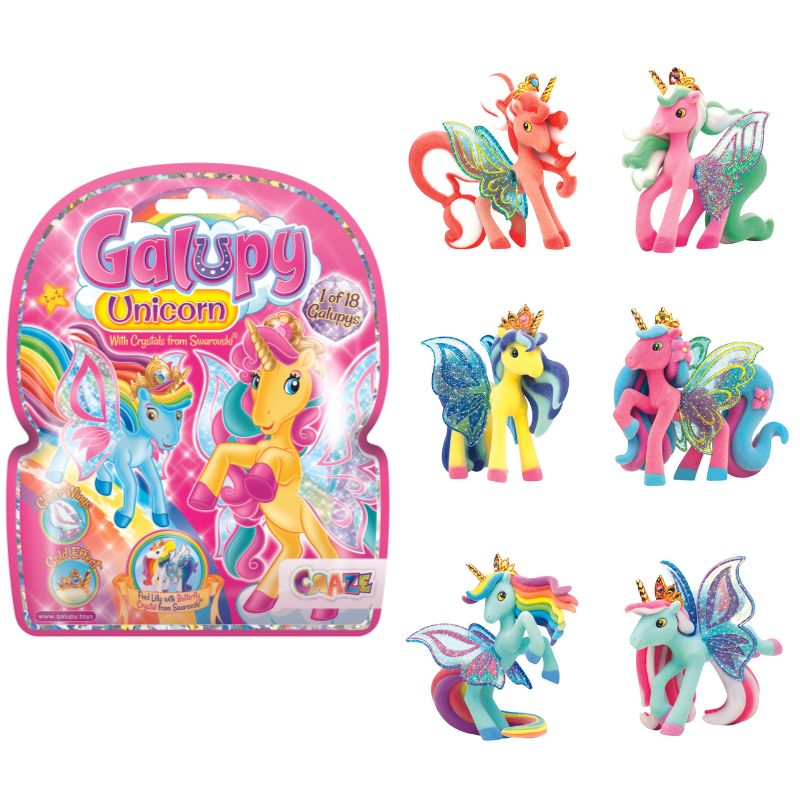 Galupy Meglepetés unikornis figura Swarovski kristályokkal (17739)