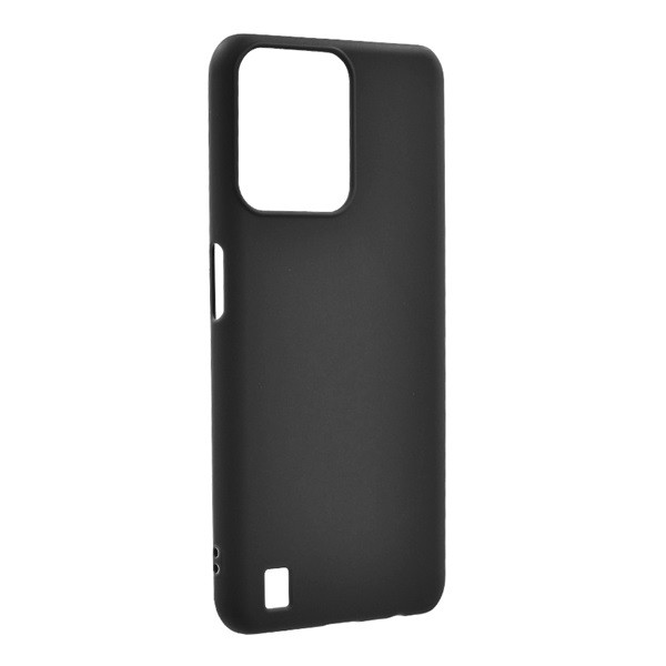 Szilikon telefonvédő (matt) FEKETE [Realme C31] (5996591216492)