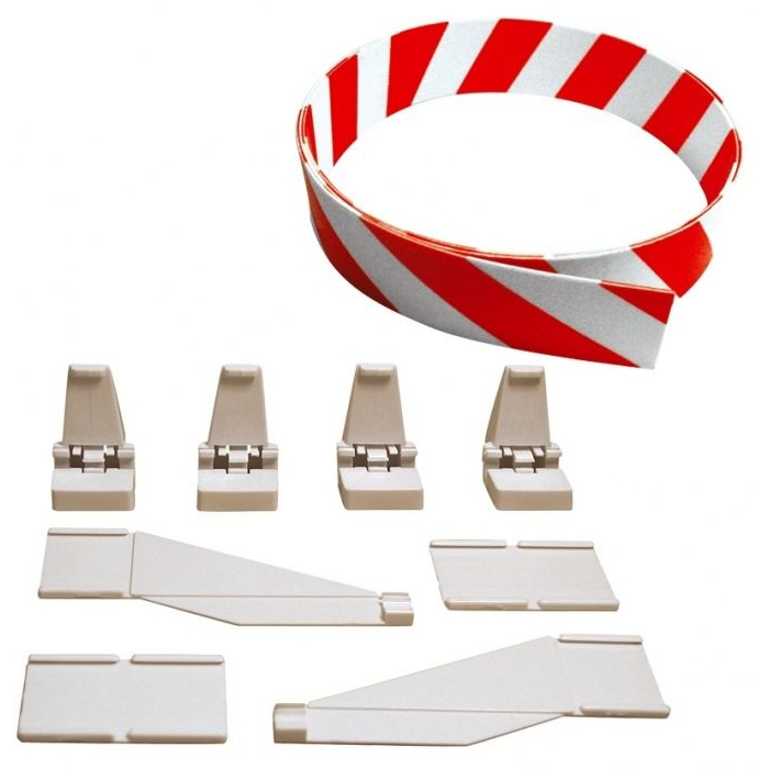 Carrera 85220 EVO/D132/D124 védőkorlát és tartóelemek, 3m (GCS3113) (GCS3113)