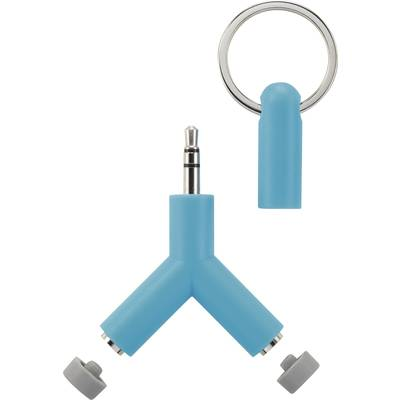 SpeaKa Professional Jack Audio Y адаптер [1x жак, 3,5 mm - 2x жак, 3,5 mm] Turquoise (SP-7870560)