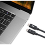 OWC Thunderbolt 4 USB-C apa - USB-C apa 4.0 Adat és töltőkábel - Fekete (0.7m)