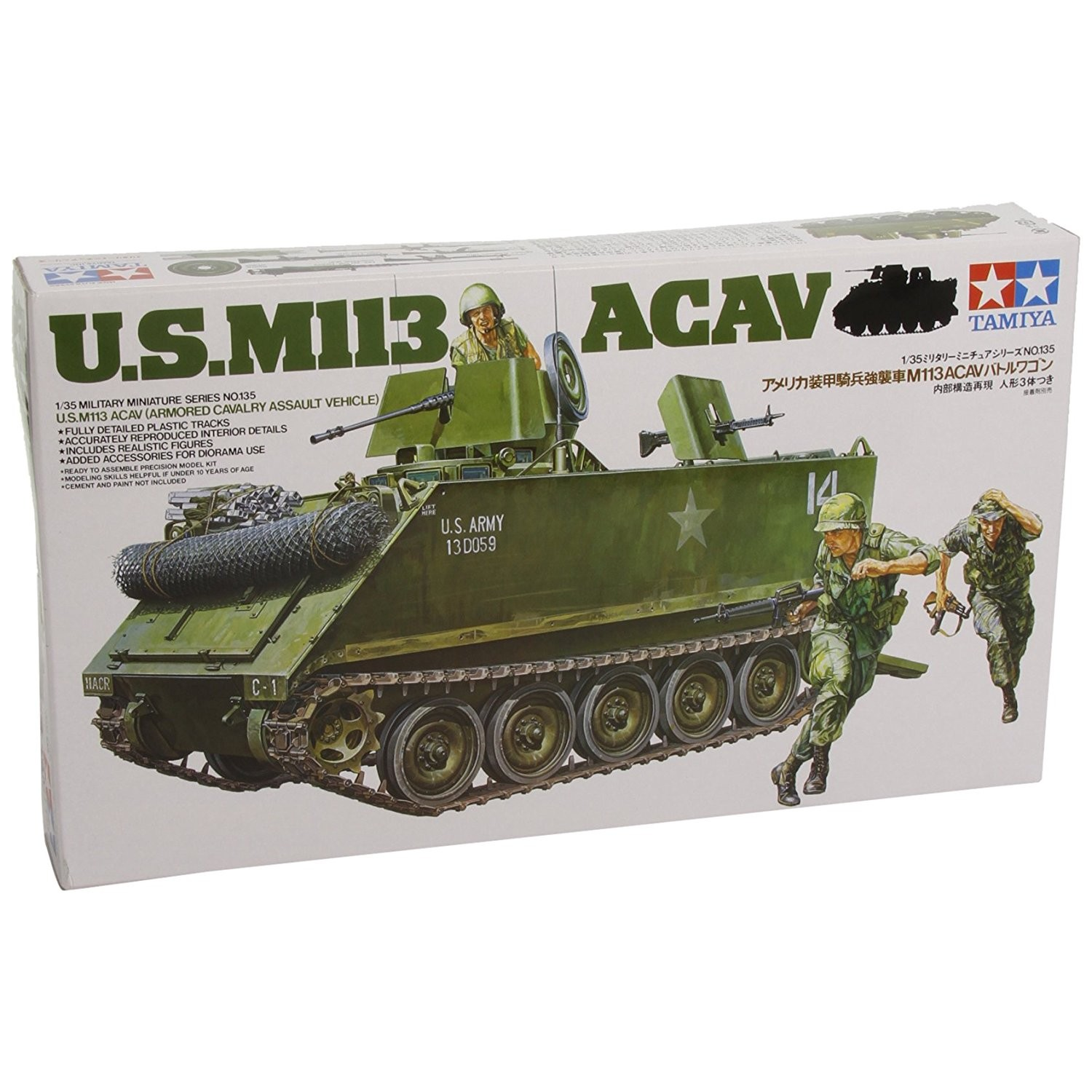 Tamiya U.S. M113 ACAV Tank műanyag modell (1:35) (MT-35135)
