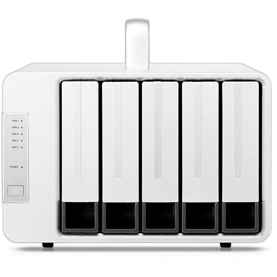 TerraMaster D5 Thunderbolt 3 lemeztömb 0 TB Asztali Szürke (D5-THUNDERBOLT3)