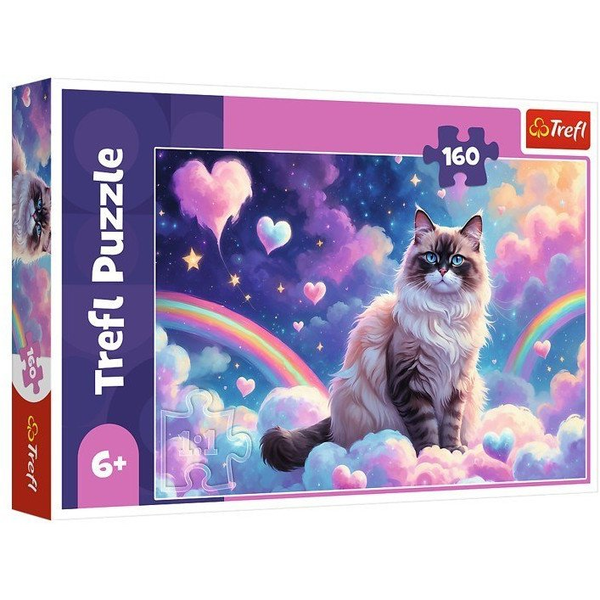 Cica a felhők birodalmában 160db-os puzzle - Trefl
