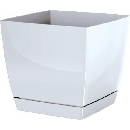 Virágcserép 135x135x124 Mm Fehér COUBI Prosperplast DUKP135-S449 (PPL 073033/ALL)