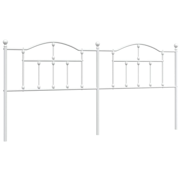 fehér fém fejtámla 200 cm