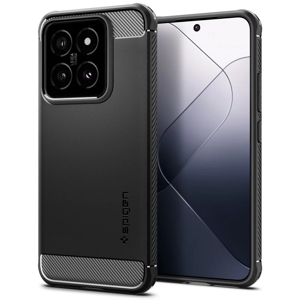 Spigen Rugged Armor Xiaomi 14 tok fekete (ACS07422) (ACS07422)