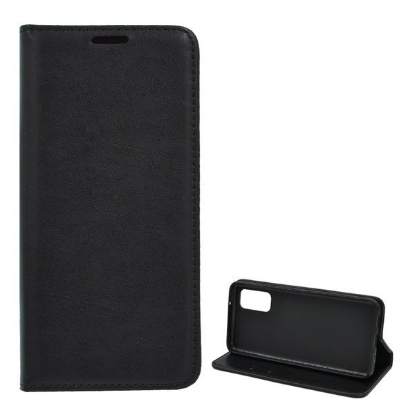 Tok álló, bőr hatású (FLIP, oldalra nyíló, asztali tartó funkció) FEKETE [Samsung Galaxy S20 5G (SM-G981U)] (5996457938988)