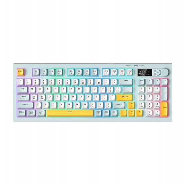 ONIKUMA G80 RGB Tri-Mode US Angol szürkéskék