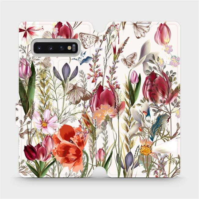 Flip case for Samsung Galaxy S10 Plus - MP01S Blossoming meadow (5903516753857)