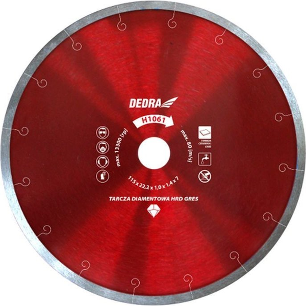  Dedra Tarcza diam. HRD GRES 110x22,2mm