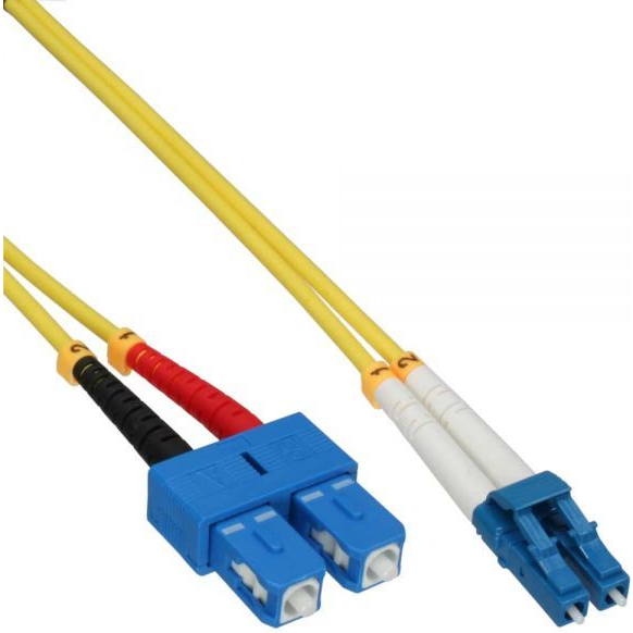 InLine 88656G InfiniBand og fiberoptisk kabel 25 m 2x LC 2x SC Gul
