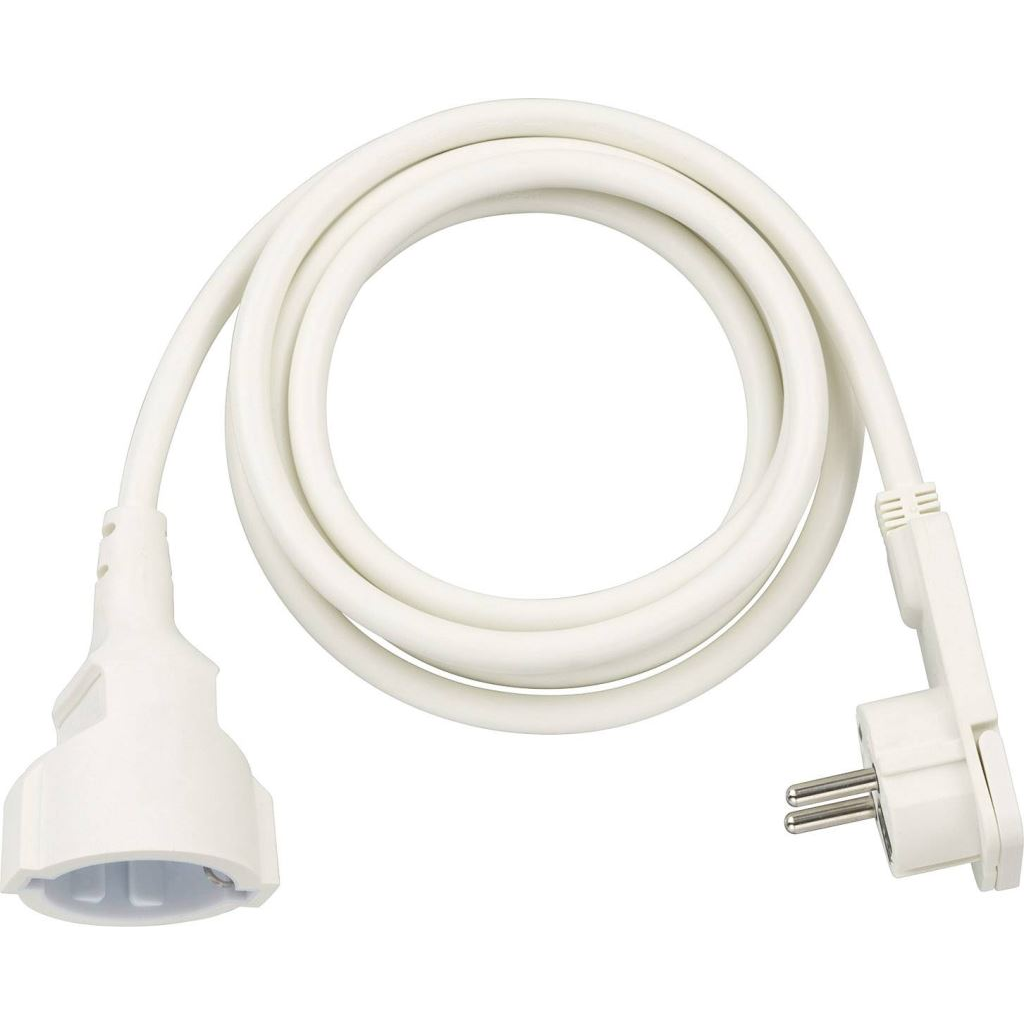 Brennenstuhl 1168980220 Lapos dugós hálózati hosszabbítókábel fehér 2m (b1168980220)