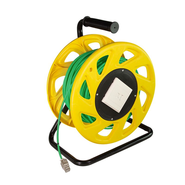 LogiLink CQ5060S - Cat.7 Kabeltrommel Cat.6a Buchse S/FTP 60 m - Netzwerk - CAT 7 cable/RJ45 plug