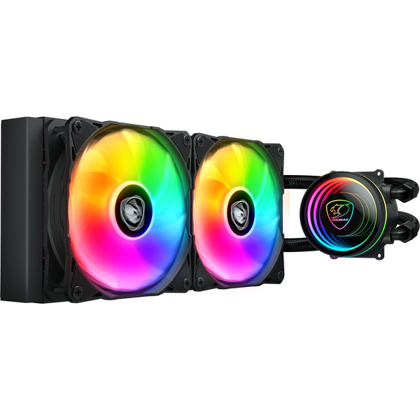 COUGAR Gaming Poseidon Elite ARGB 240 Кутия на компютър Течен охладител "всичко в едно". Черен 1 броя