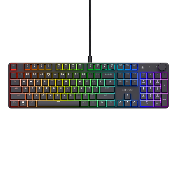 HERNÍ KLÁVESNICE MECHANICKÁ PRO HRÁČE USB RGB PODSVÍCENÍ