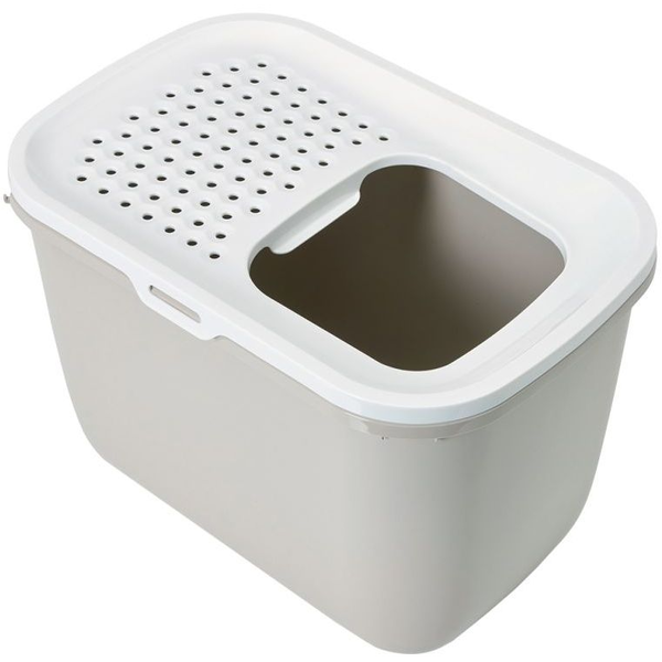 Savic Hop Macska alomdoboz 90L - Kávé/Fehér