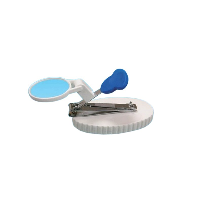 Sundo 51736 Nagyítós körömvágó olló - Kék/Fehér (51736)