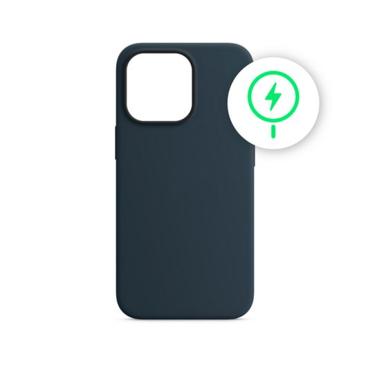 Phoner Apple iPhone 14 Magsafe szilikon tok kék (71758) (PH71758)