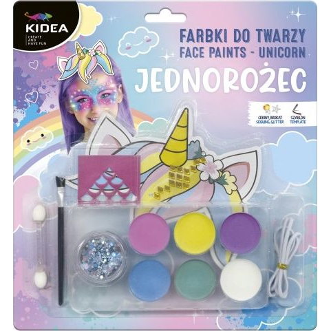 Kidea 6 Színű Arcfesték Készlet - Unikornis (452218)