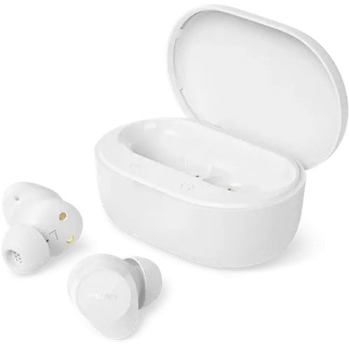 Philips TAT1300WT/00 hovedtelefoner/headset True Wireless Stereo (TWS) I ørerne Opkald/musik Bluetooth Hvid