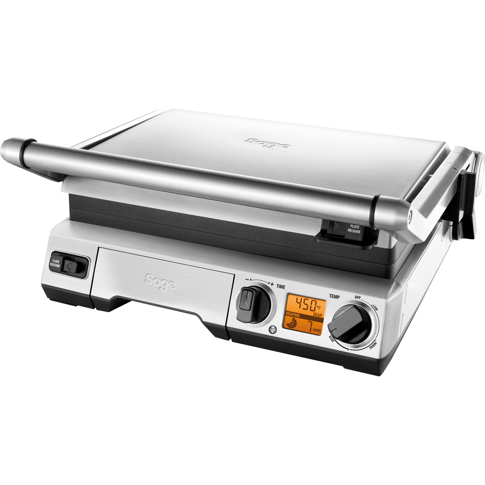 Sage BGR820 The Smart Grill Kontakt grill és BBQ - kettő az egyben (BGR820BSS)