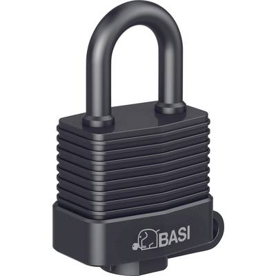 Basi 6150-3000 Függő lakat 39 mm Különböző időben záródó Fekete Kulcsos zár