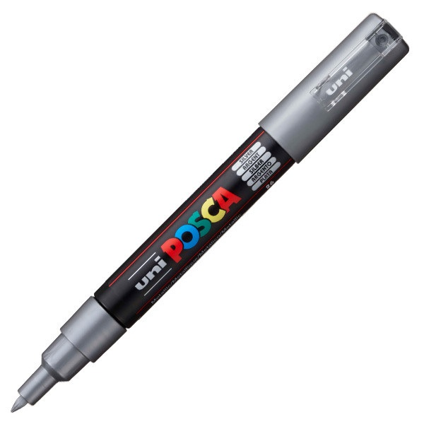 Uni Posca PC-1M 0.7mm Extra-Fine Marker - Ezüst (2UPC1ME)