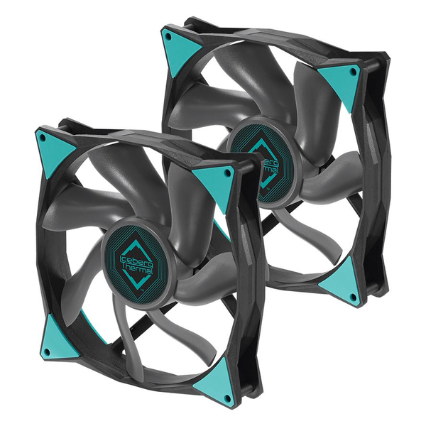 Iceberg Thermal IceGale Xtra 140 мм черен (2-пакет), вентилатори, охладители, предни панели