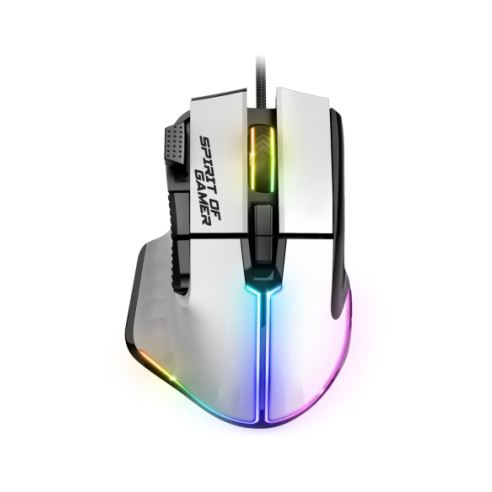 Spirit Of Gamer PRO-M5 Arctic Gaming egér fehér 12800 DPI