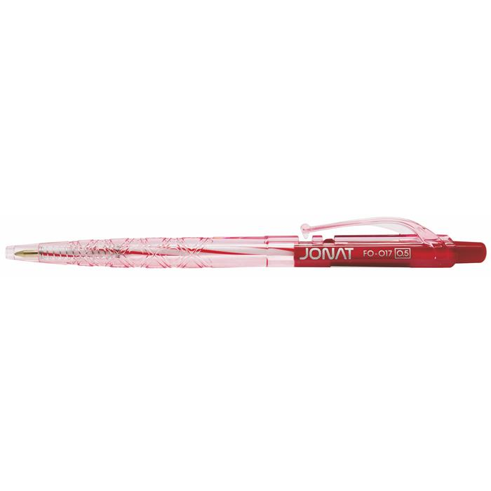 Flexoffice Jonat Nyomógombos Golyóstoll - 0.25 mm / Piros (36 db) (OW-8942/OW-8871)
