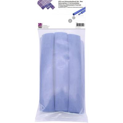 TRU COMPONENTS T1902CA038 Zsugorcső készlet Kék 12 mm Zsugorodási arány:3:1 15 db (T1902CA038)