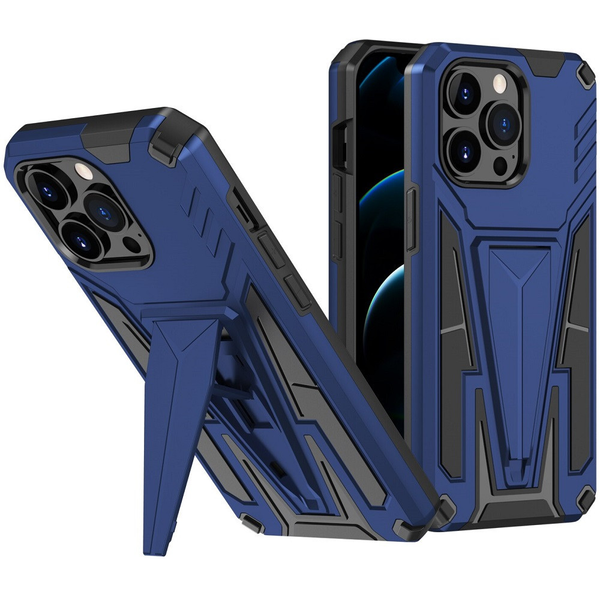 Samsung Galaxy A11 / M11 SM-A115F / M115F, Пластмасов заден капак, силиконова вътрешна част, средно удароустойчив, с поддръжка, Wooze Supportive Care, син (118092)
