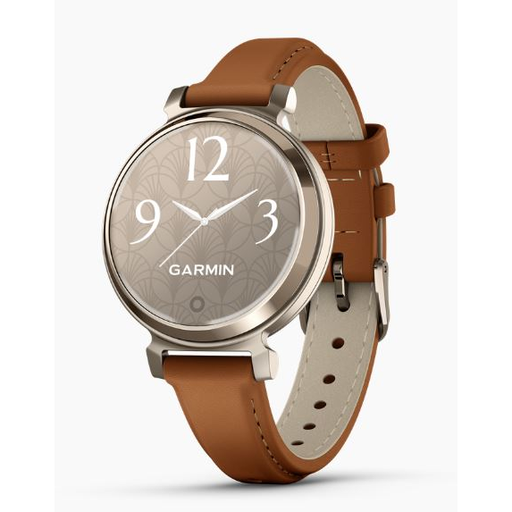 Garmin Lily 2 Classic okosóra krémarany, világosbarnatok és bőrszíj (010-02839-02)