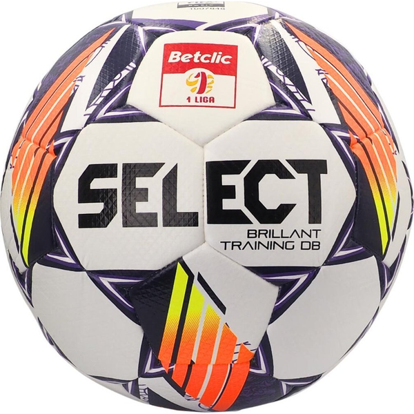 Piłka Nożna Select Brillant Training Db Betclic 1 Liga V24 Biało-pomarańczowo-fioletowa 18763 4