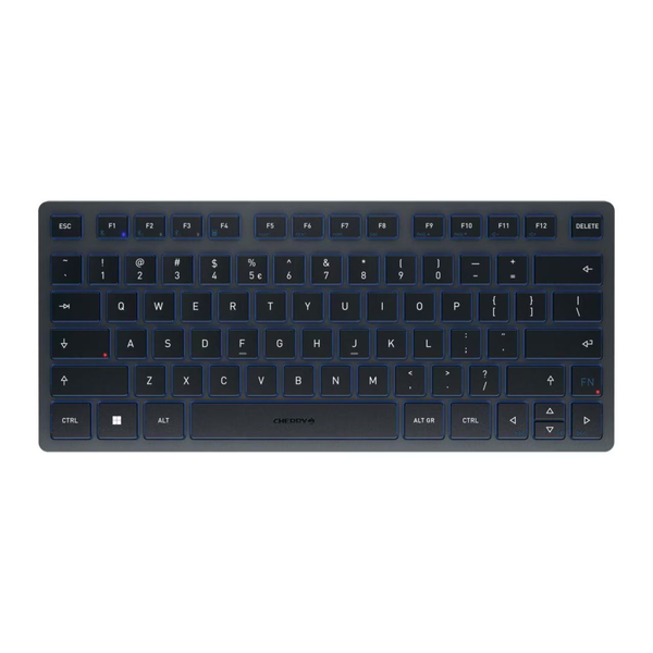 CHERRY KW 7100 MINI BT πληκτρολόγιο Παγκόσμιος Bluetooth QWERTY ΗΠΑ Διεθνές Μπλε
