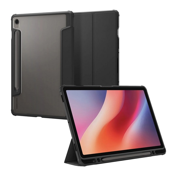 Puzdro s klopou pre Galaxy Tab S10 FE / S9, Spigen Ultra Hybrid Pro, stojan