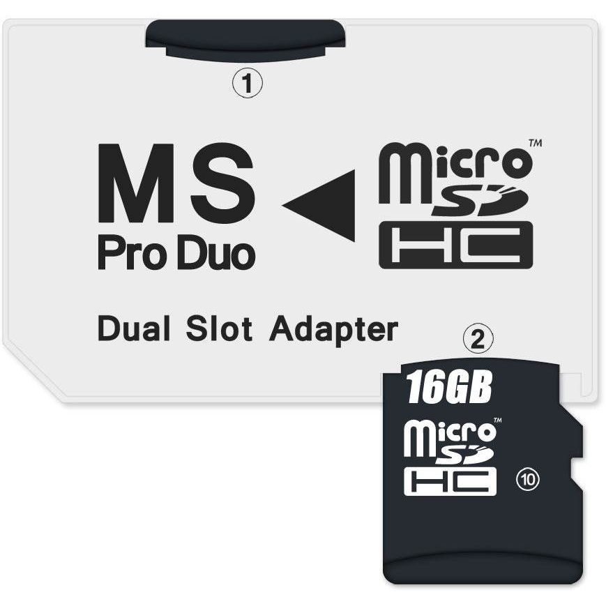 CONNECT IT MS PRO DUO 2× Micro SDHC kompatibilis (CI-1138)