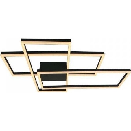 V-TAC 15347 Szögletes Dimmelhető Mennyezeti Lámpa - 47 W, Fekete Házzal, Meleg Fehér (SKU 15347)