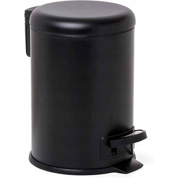 Pedal bucket 3L Nordic stainless steel|black