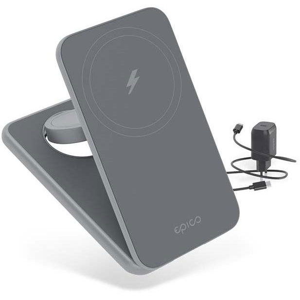 Epico Mag+ összecsukható töltőállvány MagSafe támogatással - asztroszürke (9915111900090)