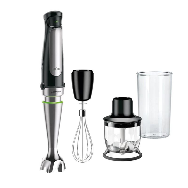 Braun MQ 7025X 0,6 L Nedsænkning blender 1000 W Sort, Rustfrit stål