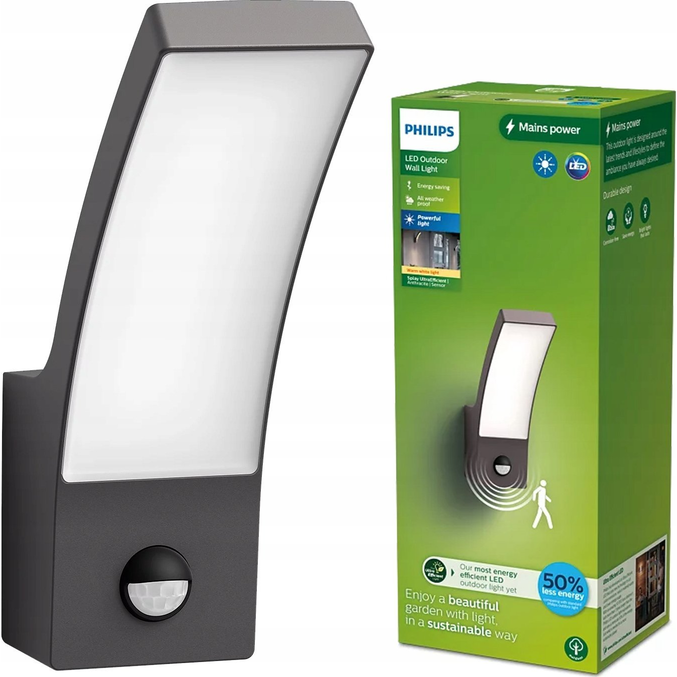 Philips 8720169263819 vonkajšie osvetlenie Vonkajšie nástenné osvetlenie LED A (929003359701)