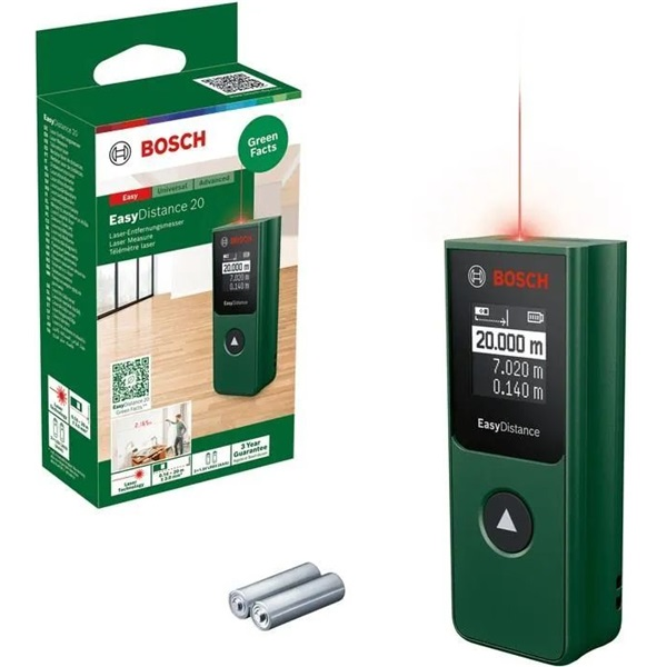 Bosch 0603672A00 EasyDistance 20 digitális lézeres távolságmérő (0603672A00)