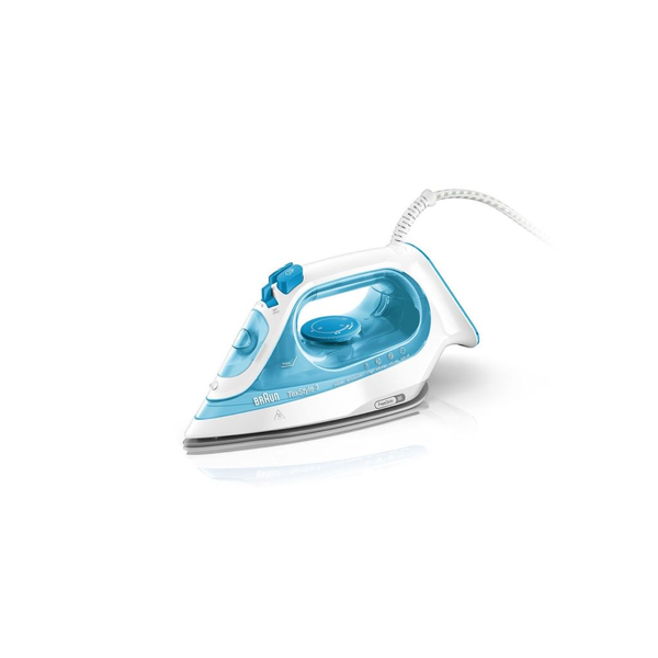 Braun TexStyle 3 Steam Iron SI 3053 Blue Keramisk strygesål 2400 W Blå